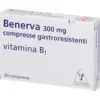 Benerva compresse gastroresistenti 300 mg - Ricostituente per carenza di vitamina B1, 20 compresse