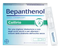 Bepanthenol Collirio lubrificante per la secchezza oculare, 20 fiale monodose da 0,5 ml