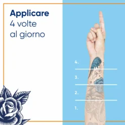 Bepanthenol Tattoo Pasta Trattamento Intensivo Tatuaggio con Pantenolo, 100g