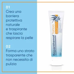 Bepanthenol Tattoo Pasta Trattamento Intensivo Tatuaggio con Pantenolo, 100g