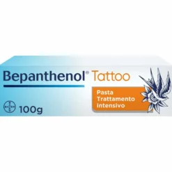 Bepanthenol Tattoo Pasta Trattamento Intensivo Tatuaggio con Pantenolo, 100g