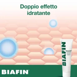 Biafin Emulsione cutanea - Crema lenitiva per le scottature e la pelle irritata, 100 ml