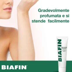 Biafin Emulsione cutanea - Crema lenitiva per le scottature e la pelle irritata, 100 ml