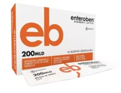 Bioartis Enteroben 200 mld - Integratore di fermenti lattici per la flora intestinale, 14 bustine