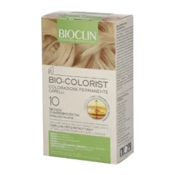 Bioclin Bio-Colorist 10 Biondo Chiarissimo Extra - Colorazione permanente per i capelli, 1 kit