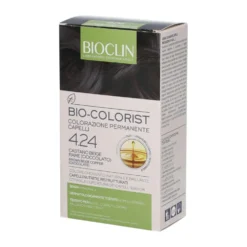 Bioclin Bio-Colorist 4.24 Castano Beige Rame - Colorazione permanente per pelli sensibili, 1 kit