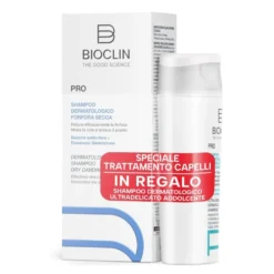 Bioclin Pro Trattamento Capelli - Kit di shampoo per la forfora secca, 2 flaconi da 200 ml e 100 ml