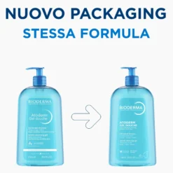 Bioderma Atoderm - Gel doccia delicato per la pelle secca e sensibile, 1 litro