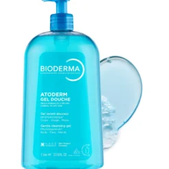 Bioderma Atoderm - Gel doccia delicato per la pelle secca e sensibile, 1 litro