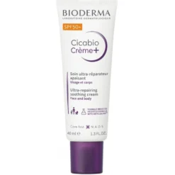 Bioderma Cicabio Crema+ SPF50+ - Crema riparatrice e lenitiva contro l'iperpigmentazione, 30 ml