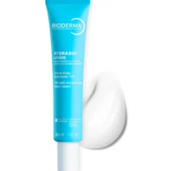 Bioderma Hydrabio Légère - Crema viso leggera per l'idratazione della pelle normale e mista, 40 ml