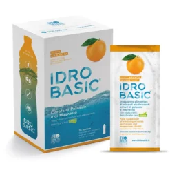 Biohealth Idrobasic Integratore Magnesio Potassio Gusto Arancia, 15Buste