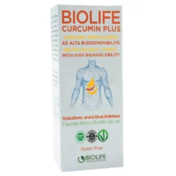 Biolife Curcumin Plus - Integratore liquido antiossidante e per la funzionalità articolare, 150 ml