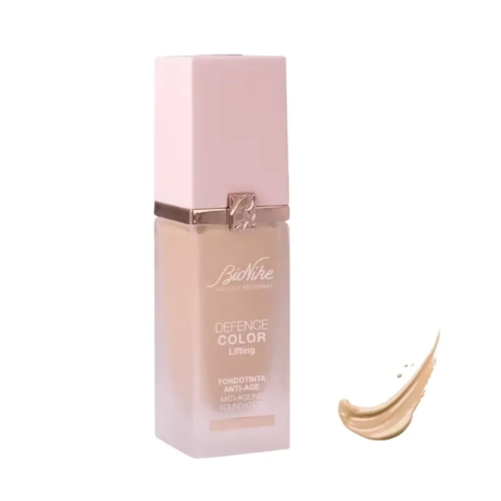 Bionike Defence Color Lifting Fondotinta Anti-Age per Pelle Matura Sensibile Allergica Colore 02 CREAM, 30ml