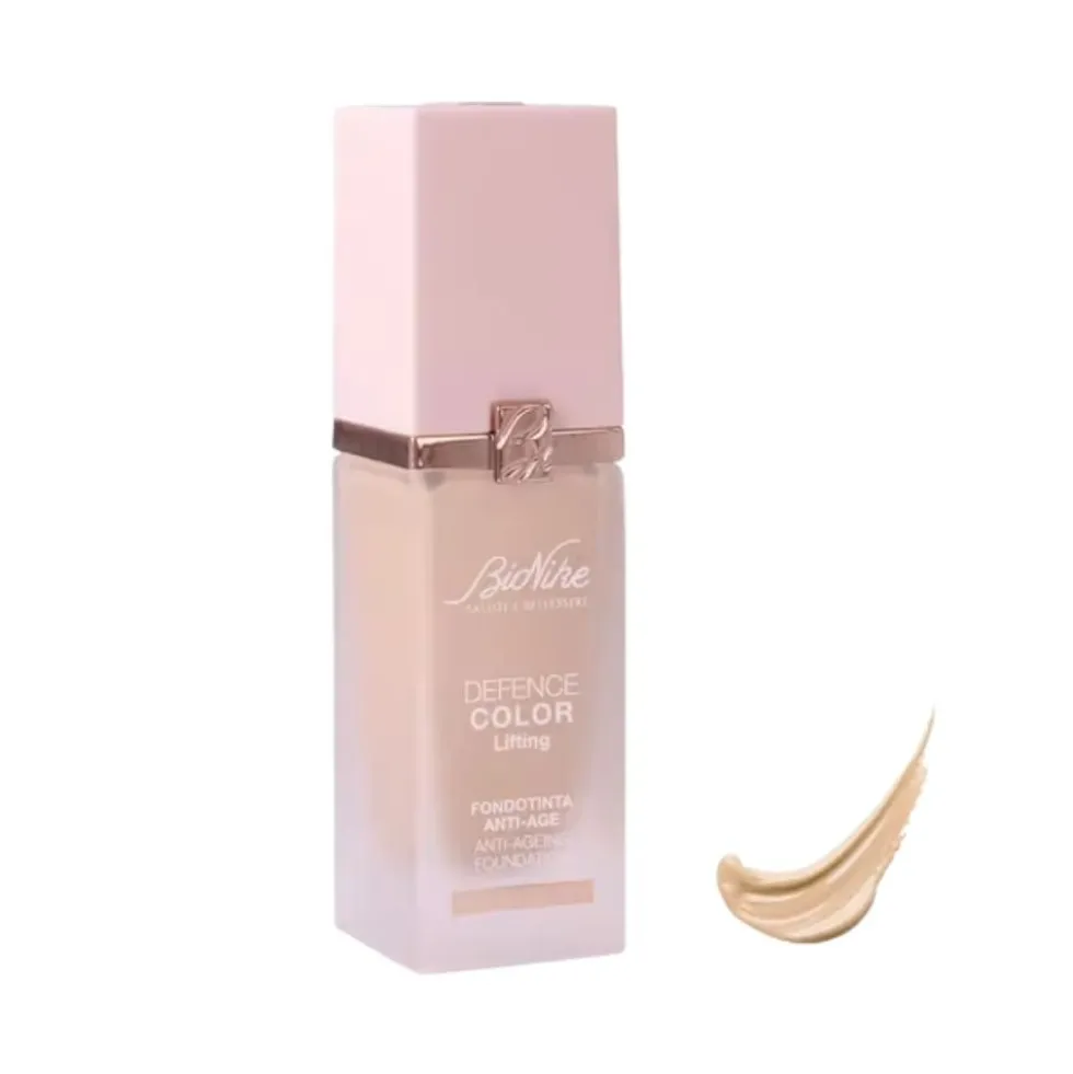 Bionike Defence Color Lifting Fondotinta Anti-Age per Pelle Matura Sensibile Allergica Colore 01 IVORY, 30ml