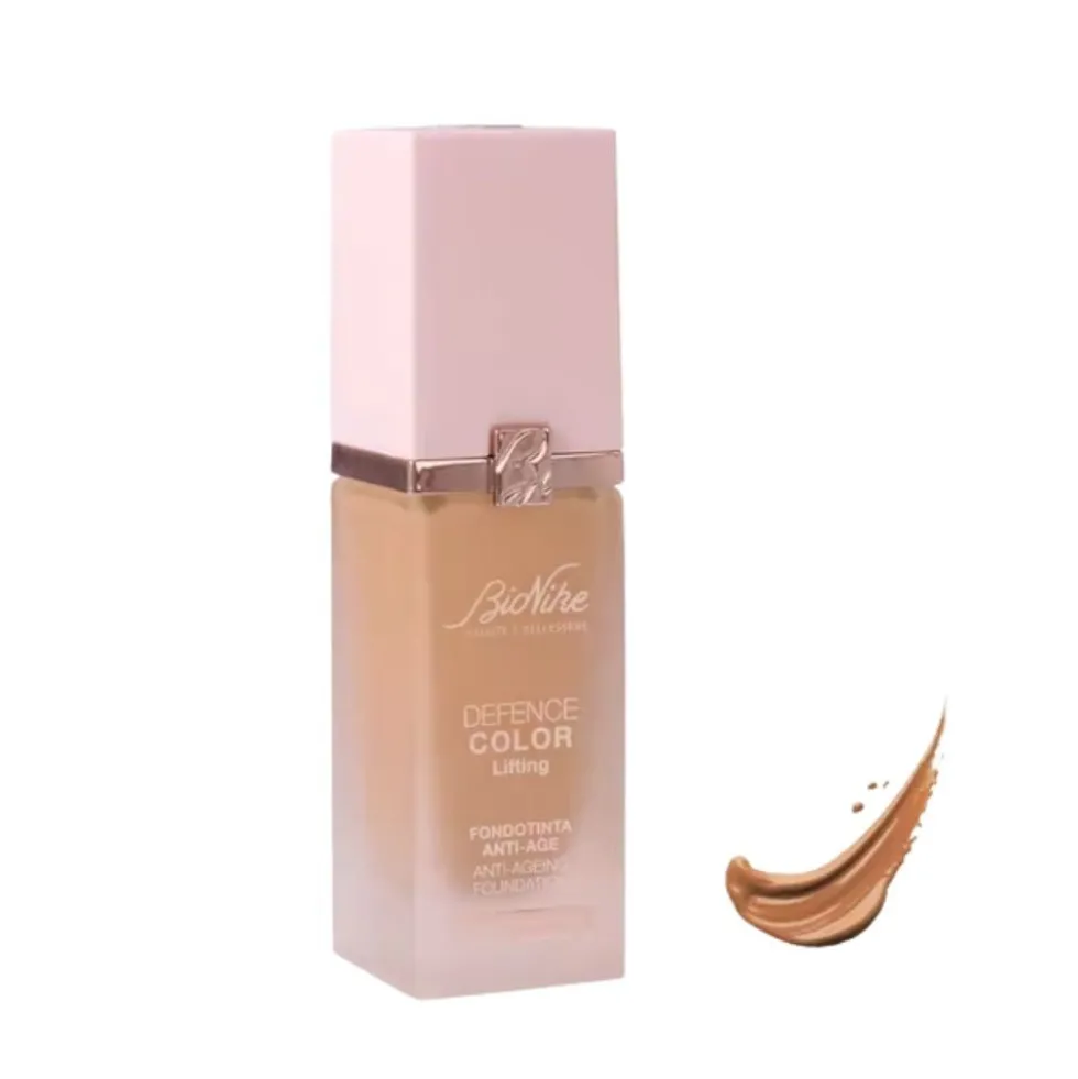 Bionike Defence Color Lifting Fondotinta Anti-Age per Pelle Matura Sensibile Allergica Colore 05 HONEY, 30ml