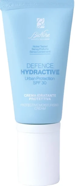 BioNike Defence Hydractive SPF30 Crema viso idratante per la difesa della pelle sensibile, 40ml