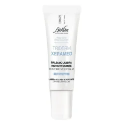 Bionike Triderm Xeramed - Balsamo labbra ristrutturante per labbra secche e screpolate, 10 ml