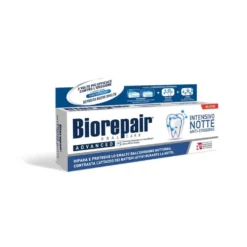 Biorepair Advanced Intensivo Notte Anti-Erosione - Dentifricio per riparare lo smalto, 75 ml