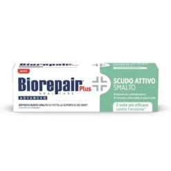 Biorepair Plus Scudo Attivo Smalto - Dentifricio per riparare e proteggere lo smalto, 75 ml