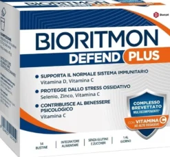 Bioritmon Defend Plus Integratore Sistema Immunitario, 14 Bustine