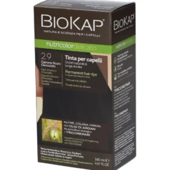 Bios Line Biokap Nutricolor Delicato - Tinta per capelli 2.9 Castano Scuro Cioccolato, 140ml