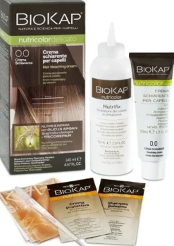 Bios Line BioKap Nutricolor - Tinta Delicato Colore 0,0 Crema Schiarente, 140ml