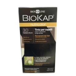 Bios Line Biokap Nutricolor - Tinta Per Capelli Colore 3.0 Castano Scuro, 140ml