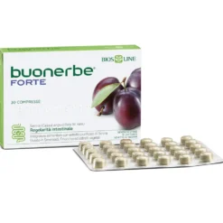 Bios Line Buonerbe Regola Forte - Integratore per la regolarità intestinale, 60 compresse