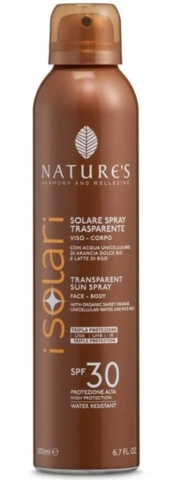 Bios Line Nature's I Solari Spray Trasparente Viso Corpo SPF30 200 ml