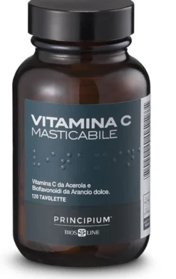 Bios Line Principium vitamina C - Integratore per le difese immunitarie, 60 tavolette masticabili