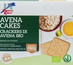 BiotoBio Crackers di avena biologici - Crackers senza lievito per uno spuntino o un aperitivo, 250 g