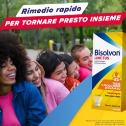 Bisolvon Linctus Sciroppo Mucolitico per Catarro e Tosse Grassa Gusto Fragola, 200ml