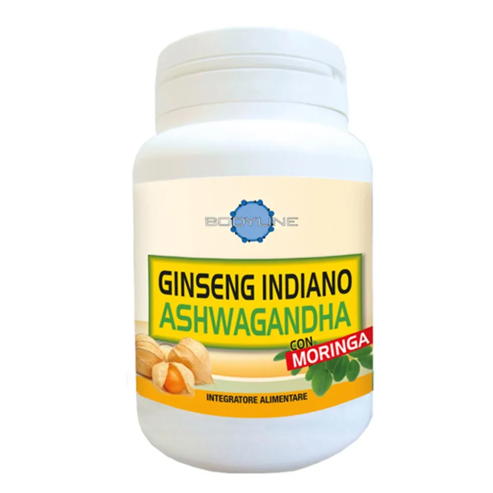 Bodyline Ginseng Indiano Ashwagandha Integratore Alimentare, 60 Capsule