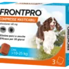 Boehringer Frontpro - Antiparassitario per cani da 10 a 25 kg, 3 compresse masticabili da 68 mg