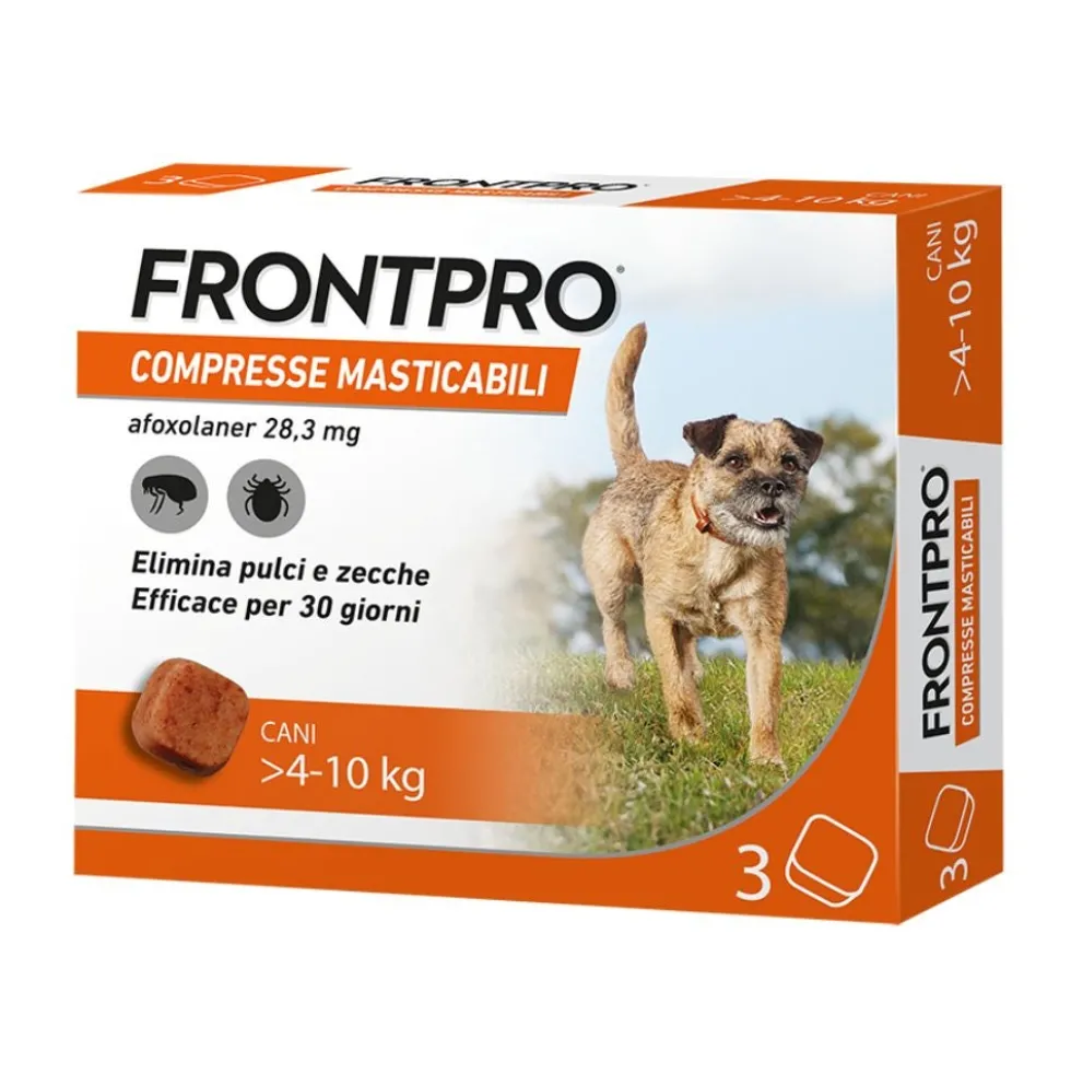 Boehringer Frontpro Antiparassitariio Orale per Cani 4-10Kg, 3 compresse