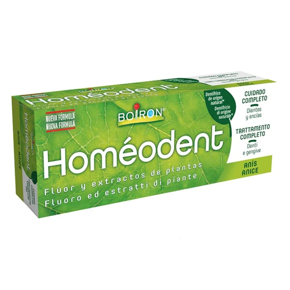 Boiron Homéodent Anice - Dentifricio antiplacca e anticarie per denti e gengive, 75 ml