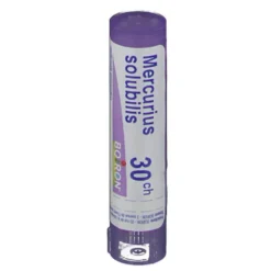 Boiron Mercurius Solubilis 30 CH - Granuli omeopatici per mal di gola e alitosi, 4 g