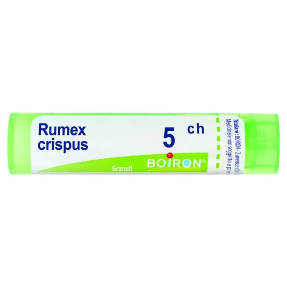 Boiron Rumex Crispus 5CH - Medicinale omeopatico in granuli per la tosse e la coriza, 4 g