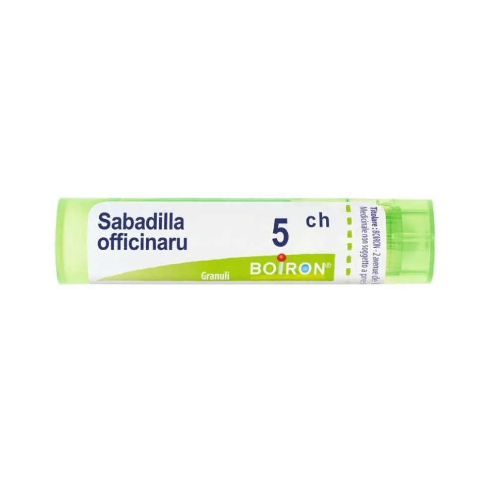 Boiron Sabadilla Officinarum 5CH Medicinale Omeopatico in Granuli, 80 granuli