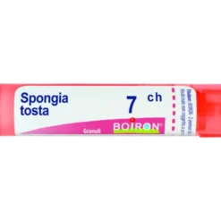 Boiron Spongia Tosta 7 CH - Granuli omeopatici per la tosse e le disfunzioni tiroidee, 4 g