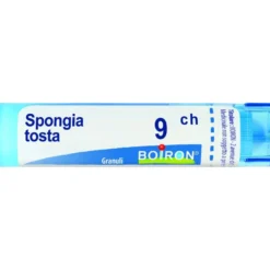 Boiron Spongia Tosta 9CH - Granuli omeopatici per la disfunzione tiroidea, tubo da 4 g