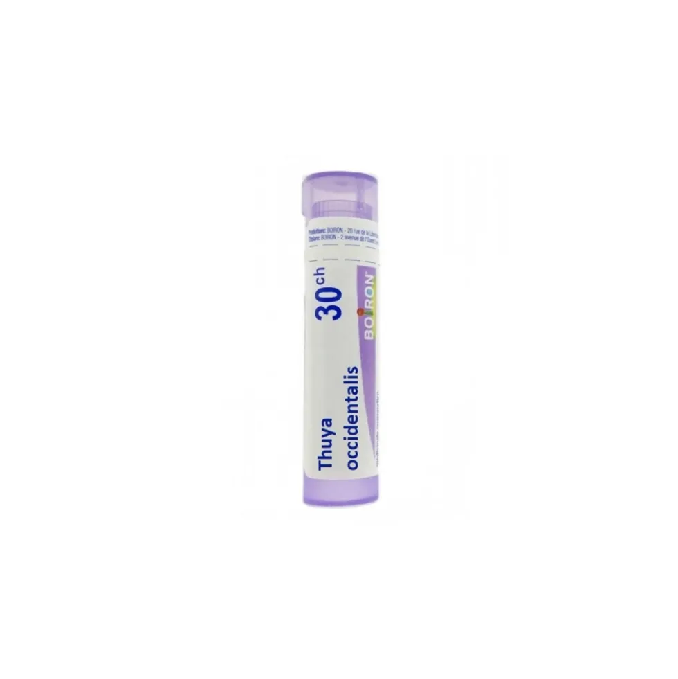 Boiron Thuya Occidentalis 30Ch - Granuli omeopatici monodose ad azione dermopurificante, 1 g