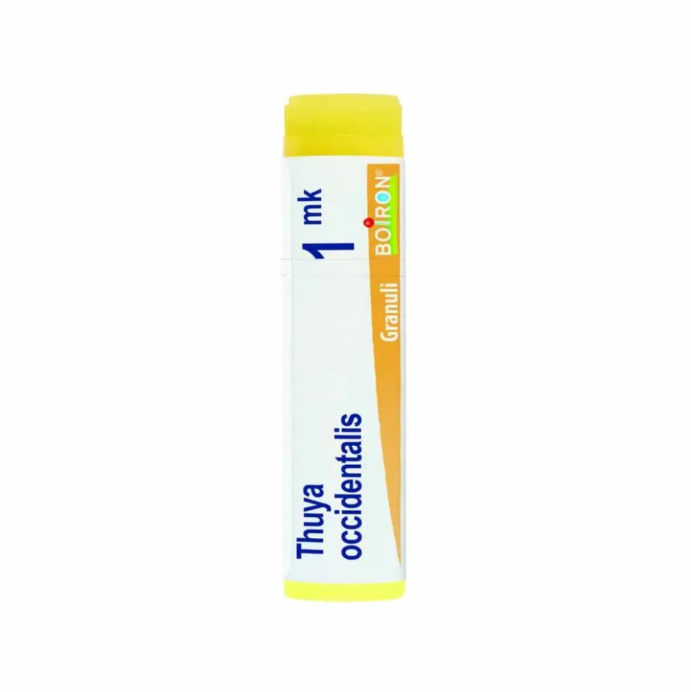 Boiron Thuya Occidentalis 1MK - Granuli omeopatici ad azione depurativa e drenante, 1 g