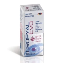Bruschettini Dropyal Evo - Gocce oculari lubrificanti e idratanti per l'occhio secco, 10 ml