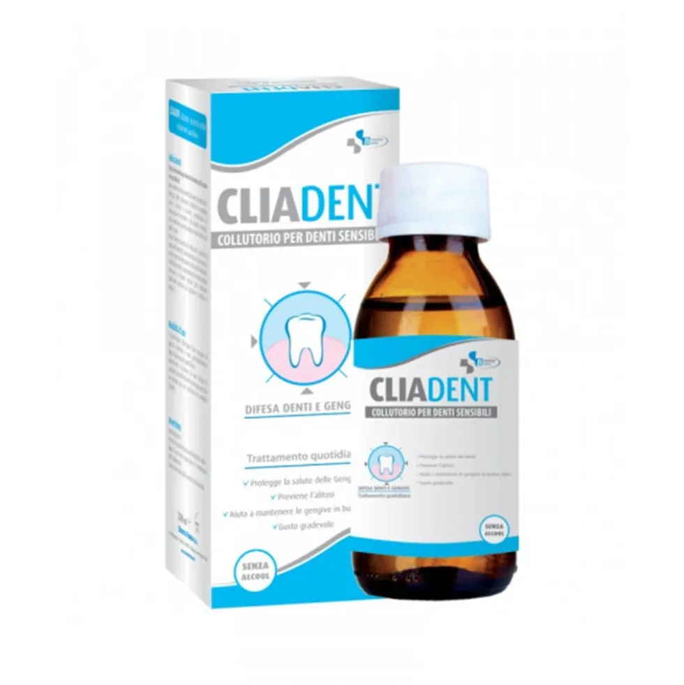 Budetta Farma CliaDent - Collutorio per Denti Sensibili, 200ml