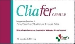 Budetta Farma Cliafer - Integratore per la gravidanza e l'allattamento, 40 capsule da 390 mg