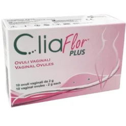 Budetta Farma Cliaflor Plus - Ovuli vaginali per il ripristino della microflora, 10 ovuli da 2 g