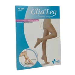 Budetta Farma CliaLeg - Autoreggente 70 den 12mmHg Taglia 3 colore Playa