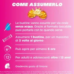 BuscofenPocket 10 Bustine Ibuprofene Contro Dolori Forti da Ciclo, 10 Bustine